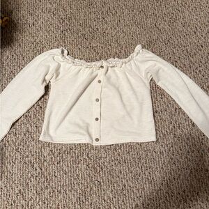 Cream Off-Shoulder Top